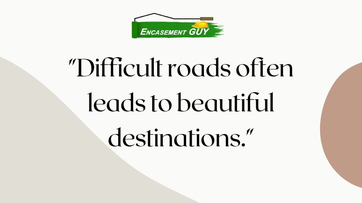 greenencasement's tweet image. 🌟 "Difficult roads often lead to beautiful destinations." 💪

Contact Us Now Because Your Building’s Future Deserves A Beautiful Destination! 🏢✨
encasement.com/contact-us-ins…
📞 800-266-3982
📧 service@encasement.com

#BuildSmart #LongTermProtection