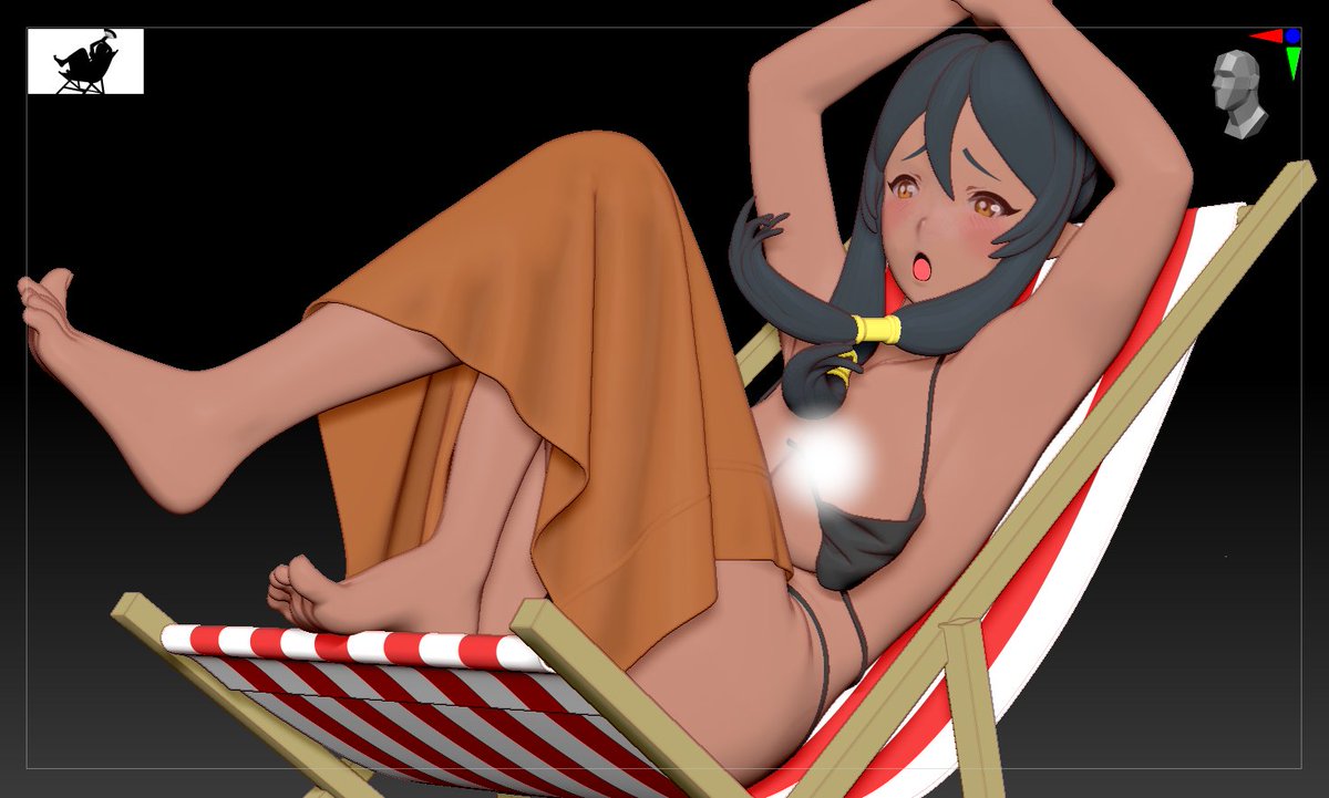 #WIP #tioklarus #arifureta
猛暑が続いてるし、ビーチバージョンは必要だよね！
With the heatwave continuing, a beach version is definitely needed!