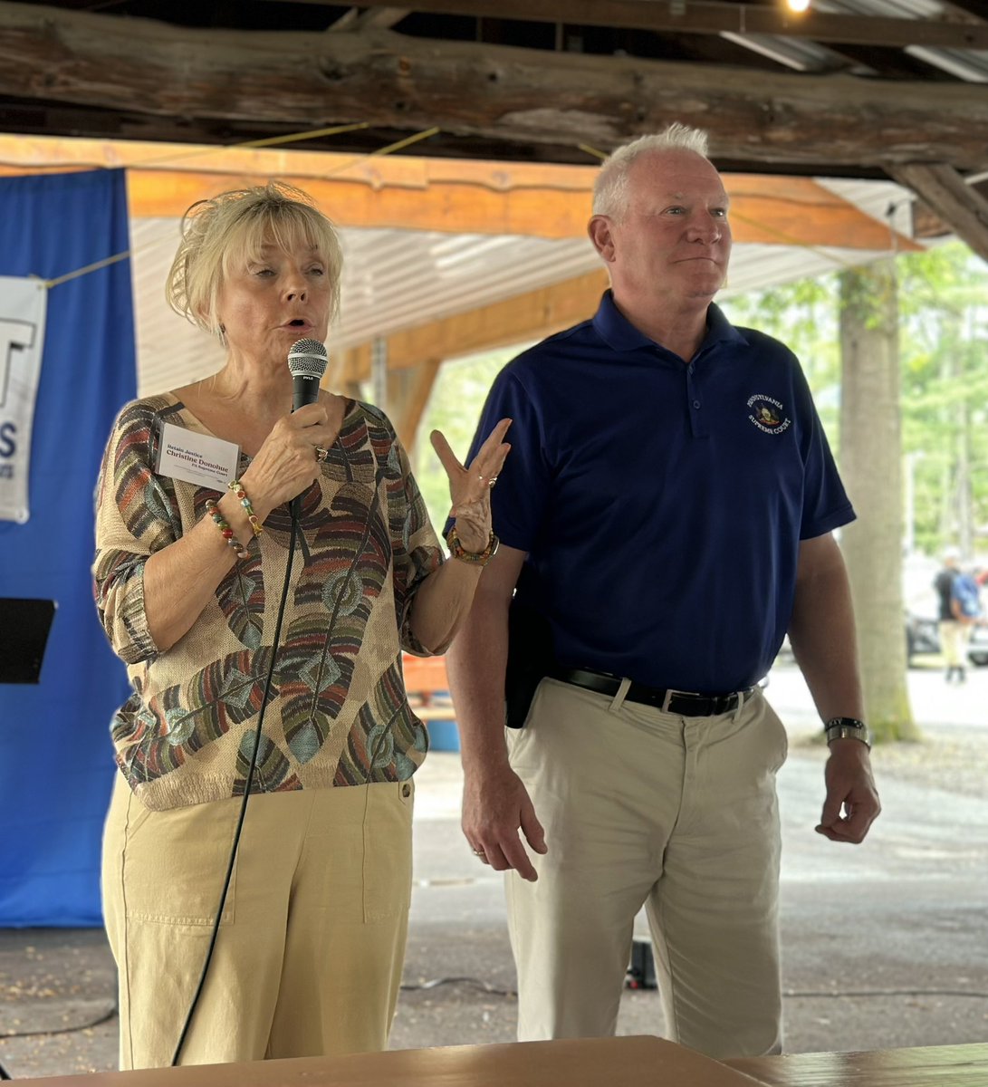 Justice Christine Donohue (@retaindonohue) on Twitter photo Great to be out at Knoebels in Columbia County with my colleague <a href="/retaindougherty/">Justice Kevin Dougherty</a> this weekend! We’re excited to be traveling all over the Commonwealth to build momentum in our retention races, reminding folks to #VoteYes to ensure we can continue our work. Great to be out at Knoebels in Columbia County with my colleague <a href="/retaindougherty/">Justice Kevin Dougherty</a> this weekend! We’re excited to be traveling all over the Commonwealth to build momentum in our retention races, reminding folks to #VoteYes to ensure we can continue our work.