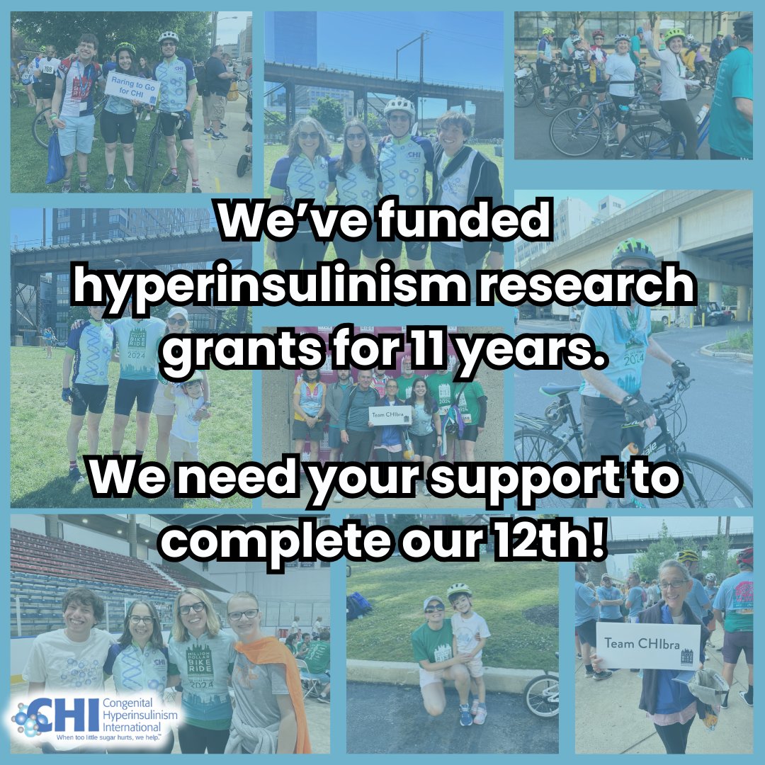 We've funded HI research grants for 11 years. We need your support to complete our 12th! We need new treatments, diagnostic tests, &amp; management tools to improve the lives of HI patients. Will you join our movement to make a difference? Show your support at charity.pledgeit.org/t/9EK4B2jSW1