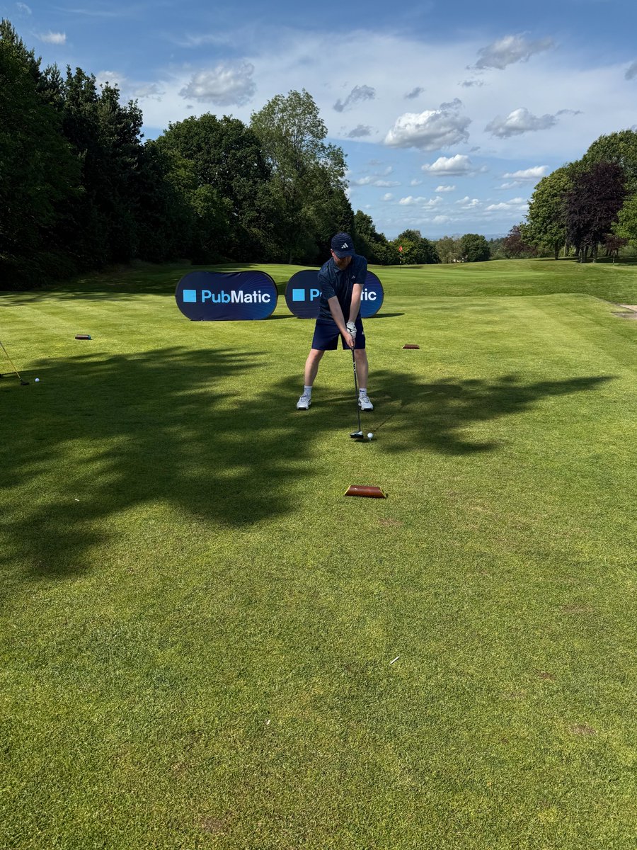 PubMatic sponsored the 1st Tee at <a href="/MPAweareyou/">MPA</a>'s annual Golf Day last week, supporting Manchester's digital, creative &amp; media industry organisations! Benjamin Loofe had a fantastic time hosting the day, bringing together our team with clients from <a href="/Betfred/">Betfred</a>, <a href="/emglobal/">EssenceMediacom</a> &amp; Skyrise.