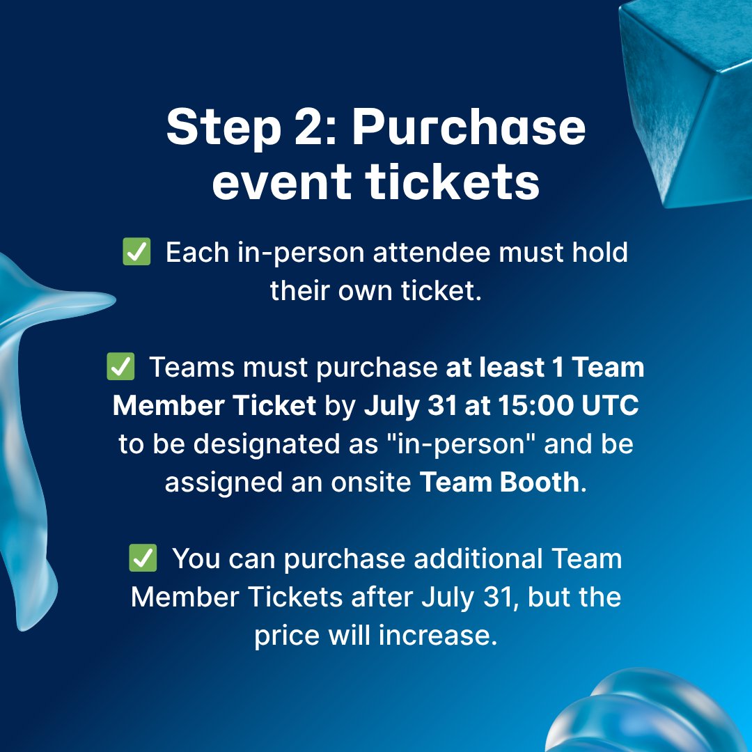 iGEM's tweet image. Secure your team’s spot for the 2025 Grand Jamboree by submitting your Team Grand Jamboree Fee. Required for all teams, this fee secures your Judging Session. Also joining us in Paris? Get at least one Team Member Ticket by July 31 to reserve an onsite Team Booth!