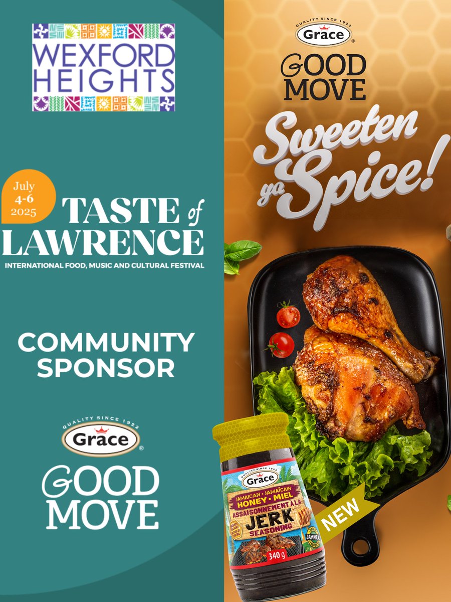 We are happy to announce <a href="/gracefoods/">Grace Foods</a> as a community sponsor for Taste of Lawrence 2025! 🎉🙌 Swing by their booth between July 4-6 to learn more about their delicious drinks, seasonings and ingredients! 🍽️

#tasteoflawrence #TOL2025 #gracefoods #communitysponsor #streetfestival