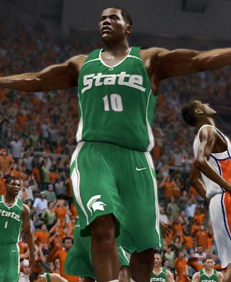 BarstoolMSU's tweet image. WE ARE SO BACK. EA SPORTS ANNOUNCES NCAA BBALL GAME.