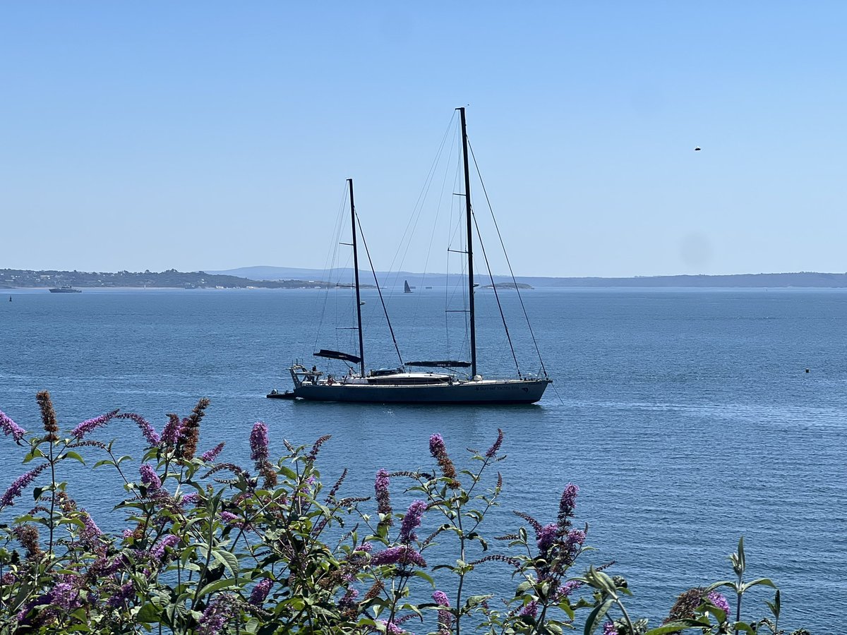 Soleil, chaleur, ciel bleu, mer superbe et couleurs incroyables. La vie est belle ce lundi après midi en rade de Brest ☀️