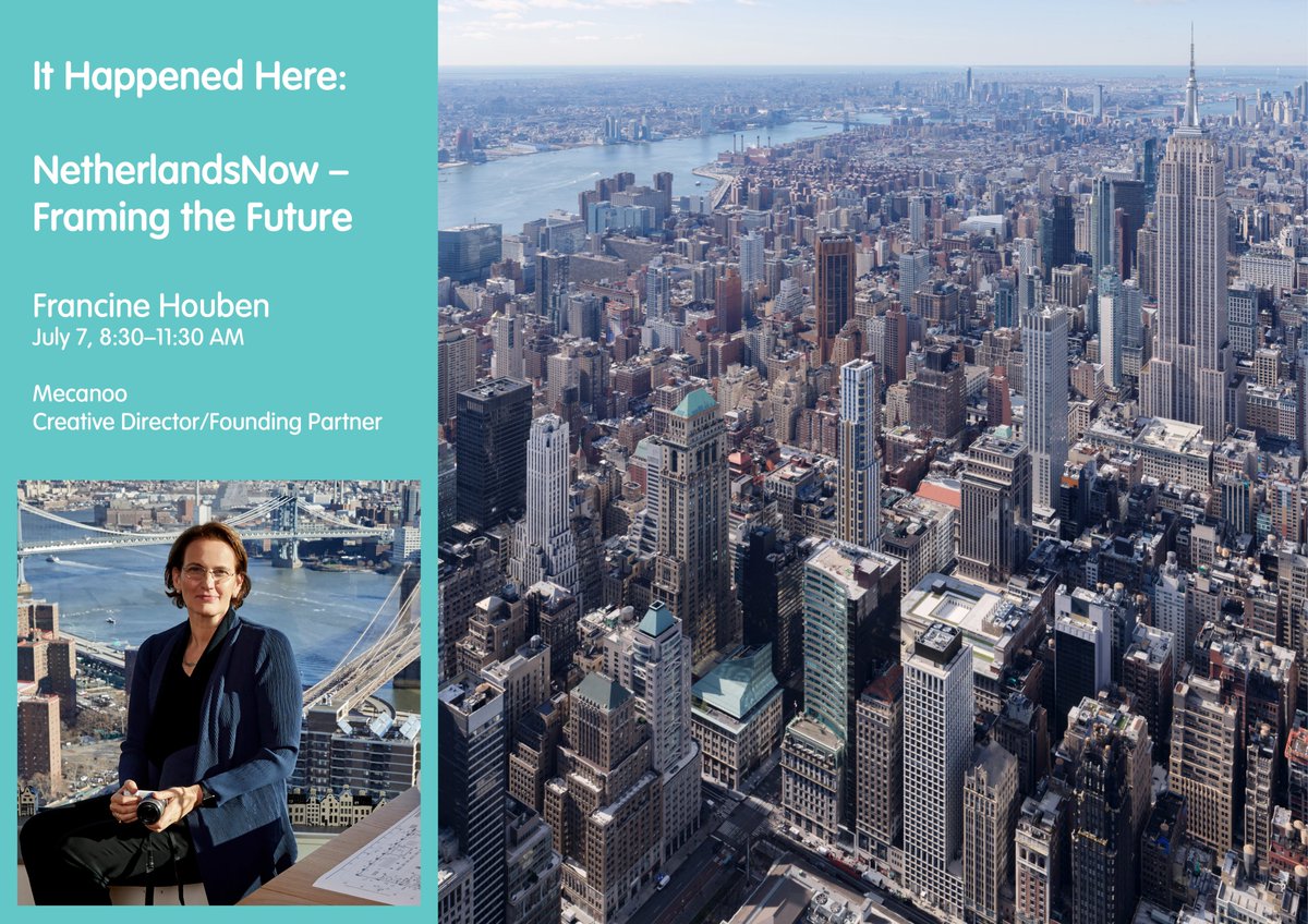 Explore 400 years of Dutch–NY history at #Future400!
Mecanoo's Francine Houben joins Dutch architects for 'It Happened Here: NetherlandsNow – Framing the Future' on July 7 in NYC.

Hybrid event – join us!
lnkd.in/gN8x7H7a