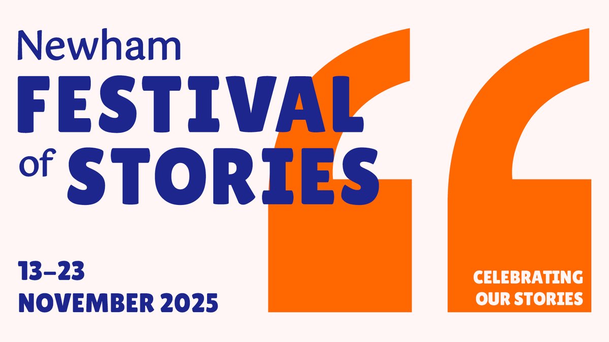 NewhamLibraries's tweet image. 🎉 Newham creatives! Apply now for a commission for the #NewhamFestivalOfStories 2025
💡 Theme: Newham At 60
🎭 Art, performance, workshops & more
💷 £500–£3,000
📅 Festival: 13–23 Nov
📩 Deadline: 1 Aug
Link to apply: tinyurl.com/dhx2t6ak
#NewhamAt60 #Newham #Storytelling