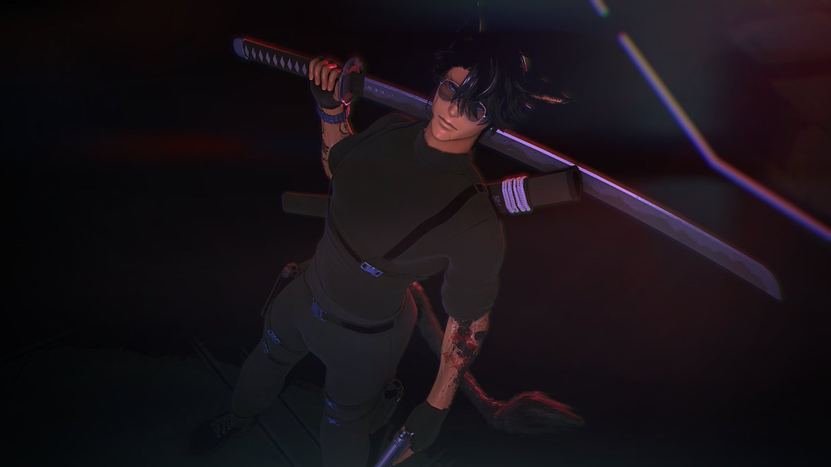 SeitenXIV's tweet image. ℌ𝔬𝔪𝔞𝔤𝔢
Cat with a katana for the KatanaKat fit
#GPOSERS #EorzeaPhotos #miqote #ffxivsnaps #thormods