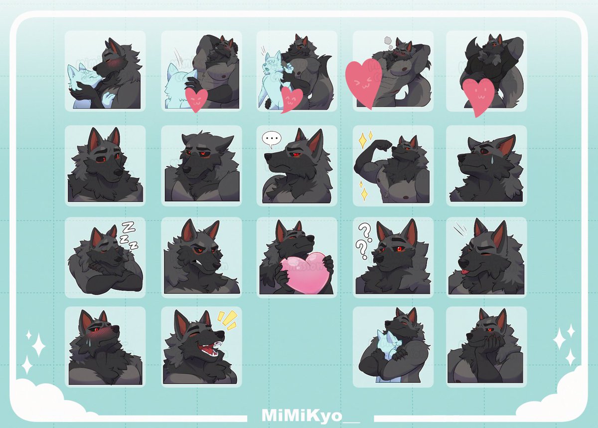 MiMiKyo__'s tweet image. Commission for /shadowwolf2202 ( •̀ ω •́ )✧
#telegramsticker #furryart #furrycommission #furryartist