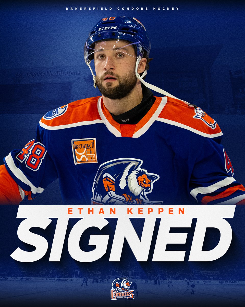 The Bakersfield Condors announced that Ethan Keppen has signed a one-year American Hockey League (AHL) contract with the team.

📰>>bit.ly/BAKKeppenSigned