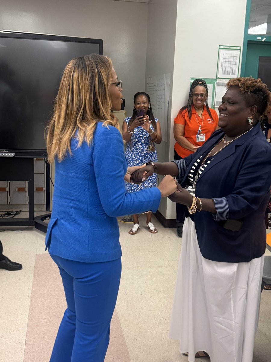 Congratulations to Principal Sheneka Blue on receiving the Congressional Record from Congresswoman Sheila Cherfilus-McCormick in honor of her outstanding leadership! Your unwavering commitment to excellence continues to inspire us everyday. <a href="/CongresswomanSC/">Congresswoman Sheila Cherfilus-McCormick</a> <a href="/HowardHepburn/">Howard Hepburn</a>