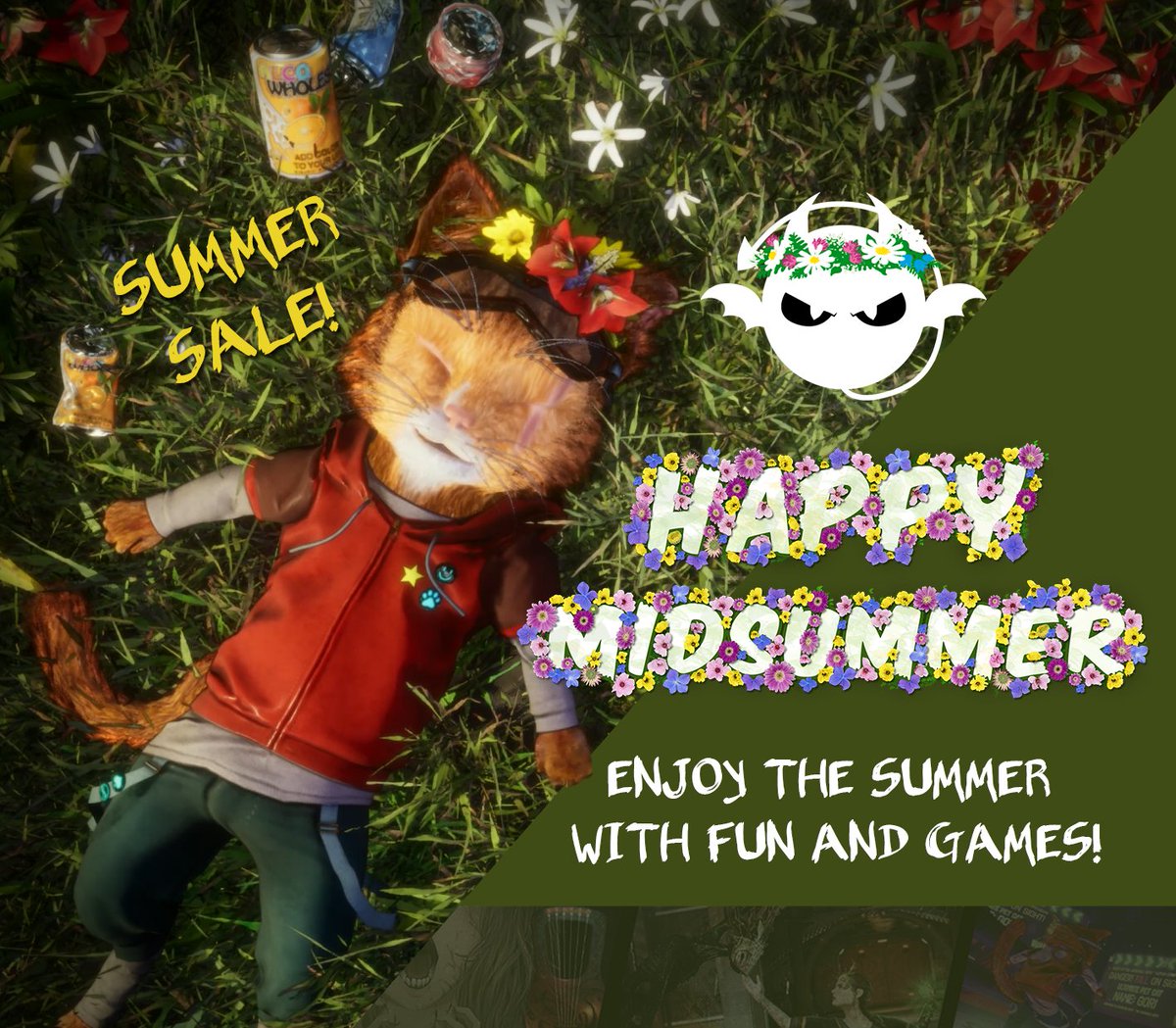 AngryDemonGames's tweet image. ☀️Summer is here demons!🪻
And with it comes some cooling treats
On the menu:
🍰Gori: Cuddly Carnage -50%
bit.ly/SteamGori
🍦Apsulov: End of Gods -80%
bit.ly/SteamApsulov
🥧Unforgiving a Northern Hymn -80%
bit.ly/SteamUnforgivi…
#steamsummersale2025!
