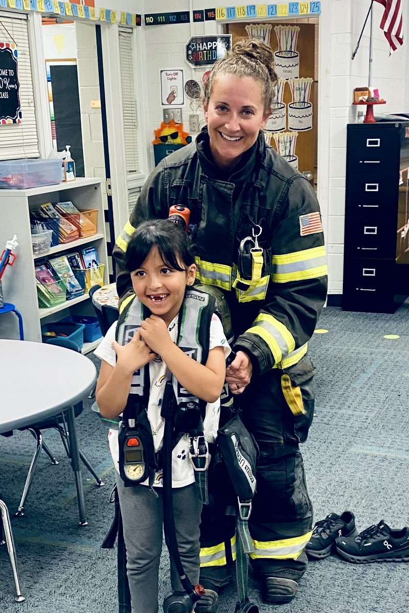 Our crew had a great time visiting Westridge Elementary, showing gear and connecting with soon-to-be kindergarteners learning English as a second language! #YourLifeOurMission