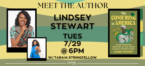legacylitbooks's tweet image. 📢#AuthorEvent Join the author of THE CONJURING OF AMERICA, Lindsey Stewart in conversation with Tara Stringfellow at Novel Memphis on Tuesday, July 29, 2025 at 6:00pm! RSVP at bit.ly/43Qo7IO