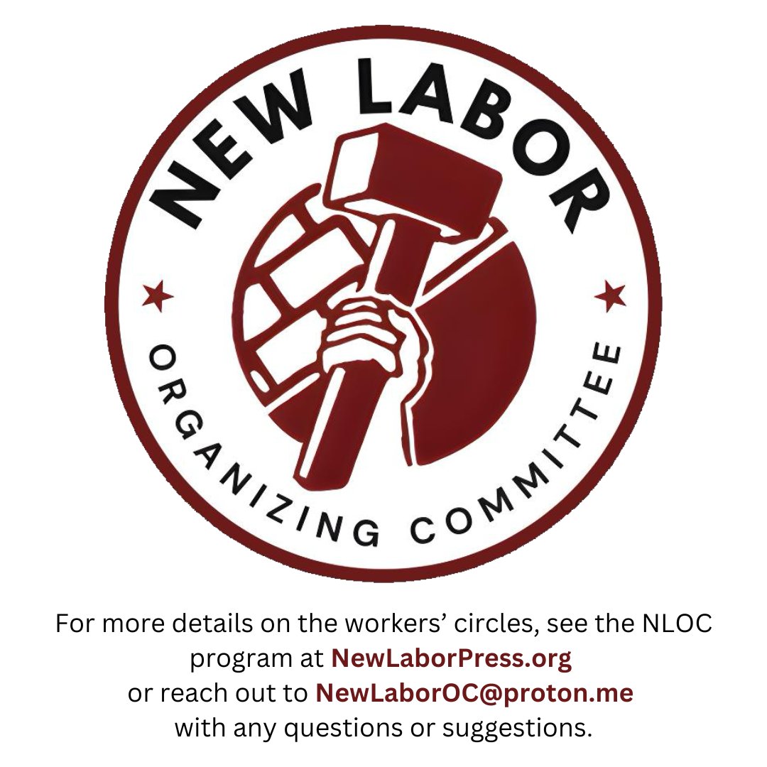 NewLaborPress's tweet image. We are excited to announce the affiliation of five workers' circles to the New Labor Organizing Committee.
For more information go online to NewLaborPress.org