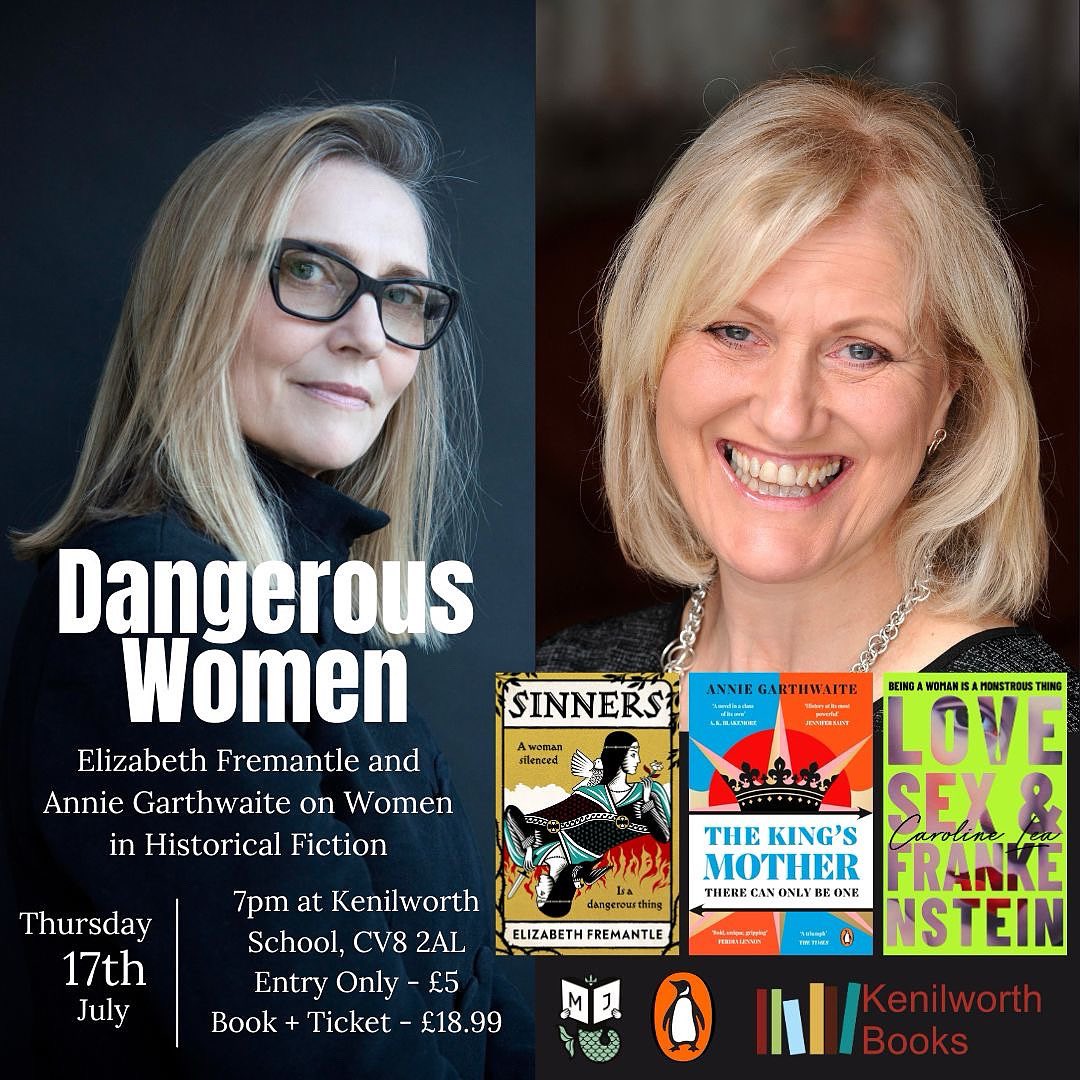 Kenilworth Books🌱🌺🌻🦔 (@kenilworthbook) on Twitter photo Thursday 17th July, 7pm at Kenilworth School
Join us in conversation with best selling authors Liz Fremantle & <a href="/anniegarthwaite/">Annie Garthwaite</a> on why women in Historical Fiction were often viewed as ‘Dangerous’ for rebelling against society’s rules and expectations.
kenilworthbooks.co.uk/product/danger… Thursday 17th July, 7pm at Kenilworth School
Join us in conversation with best selling authors Liz Fremantle & <a href="/anniegarthwaite/">Annie Garthwaite</a> on why women in Historical Fiction were often viewed as ‘Dangerous’ for rebelling against society’s rules and expectations.
kenilworthbooks.co.uk/product/danger…