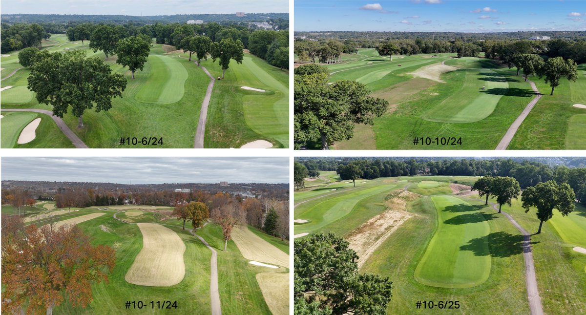 pobrienhpgcc's tweet image. The view of the 10th continues to evolve; it won't be long until @TylerRaeDesign @JimRyanGCDesign and @mcdonaldgolfinc arrive to complete the vision. #GolfArchitecture #HP1909Restoration