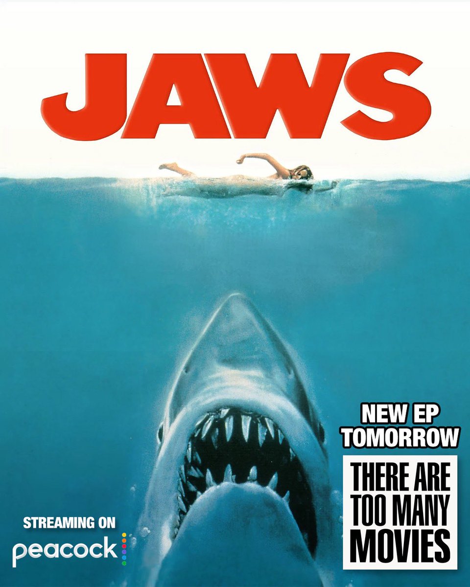 TATMMPod's tweet image. We celebrate the 50th anniversary of Steven Spielberg’s summer blockbuster JAWS! Tune in tomorrow wherever you get your podcasts.