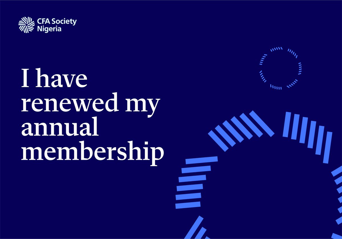 taidotng's tweet photo. Proud to renew my membership with @cfasocietyng — staying committed to ethics, excellence, and lifelong learning in finance. #CFASocietyNigeria #FinanceForGood #MembershipRenewed https://t.co/wSt2kkzxNB