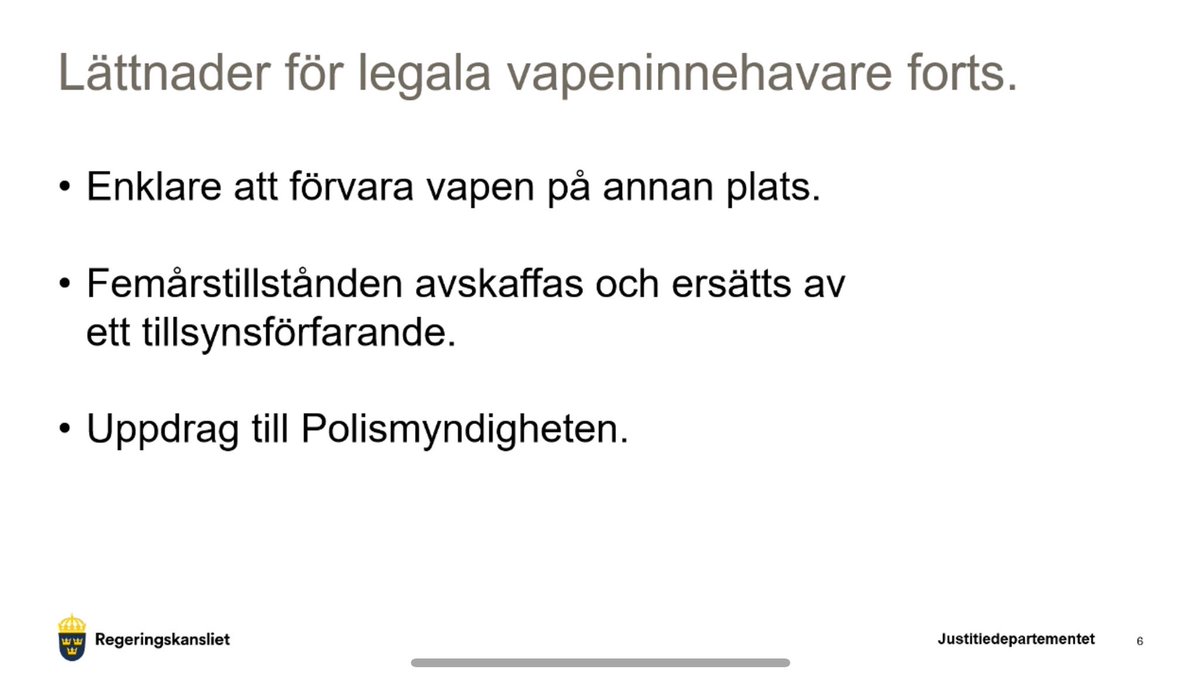 Frågan om AR för jakt åt sidan, den kunde blivit både mer ingripande och mindre generös.
Undrar hur vänstergänget ställer sig till alla regelförenklingar och mer generösa villkor för legalt vapenägande som presenterades idag?
#svpol
