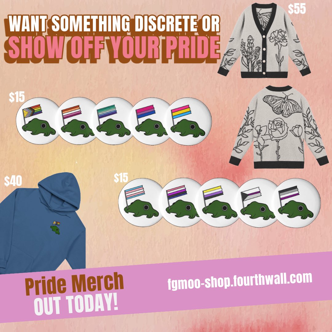 Today is officially the LAST DAY to buy any pride merch that you may want!!