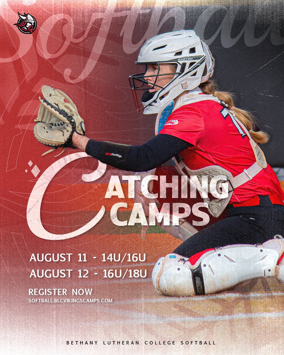 Catchers- We would love to see you in August at camp! Choose a session that works for you! 
softball.blcvikingscamps.com