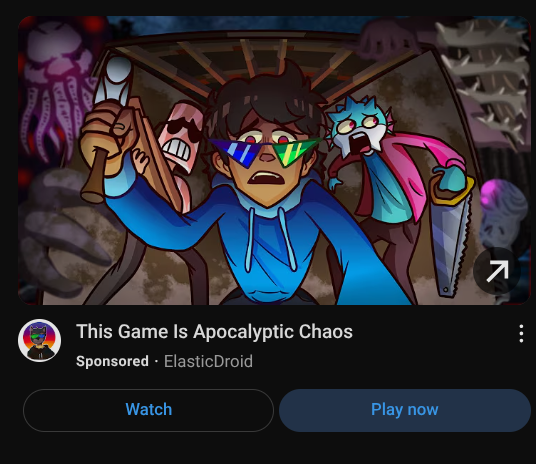 flame_btw's tweet photo. Am I late, or did anyone else see this too on their YouTube?  @ElasticDroid https://t.co/1TzRaJwU0t