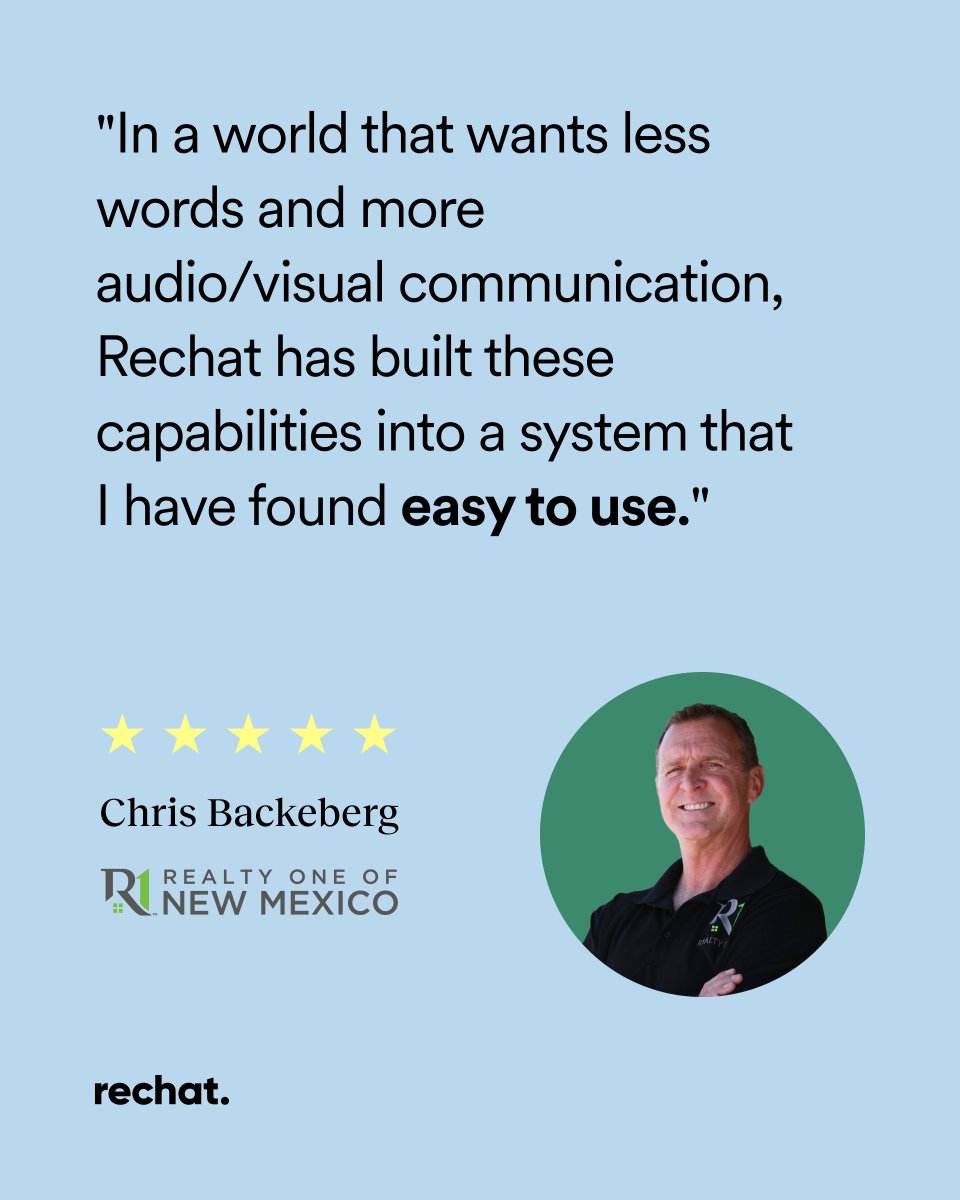 Real estate has gone visual — and Rechat is already there.
From built-in video tools to custom websites, modern brokers need tools for their agents that speak the language of today’s buyers and sellers.
Rechat makes it easy.