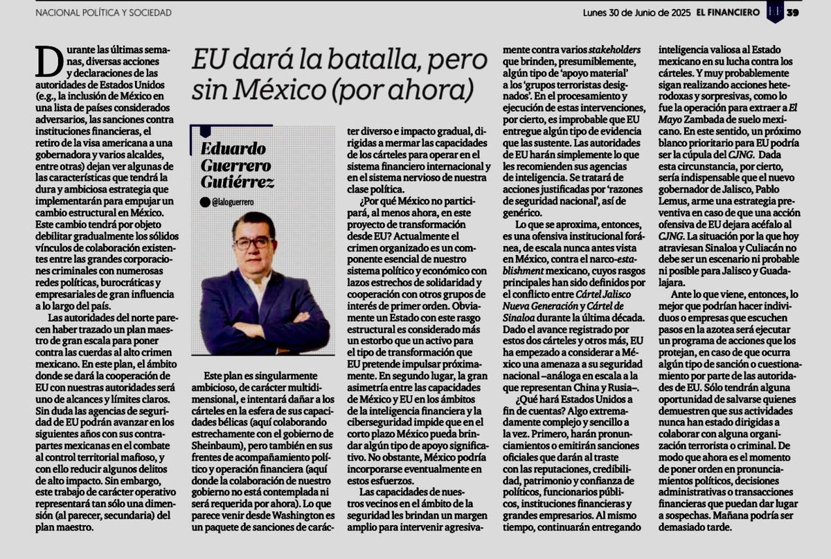 Eduardo Guerrero Gutiérrez tweet media