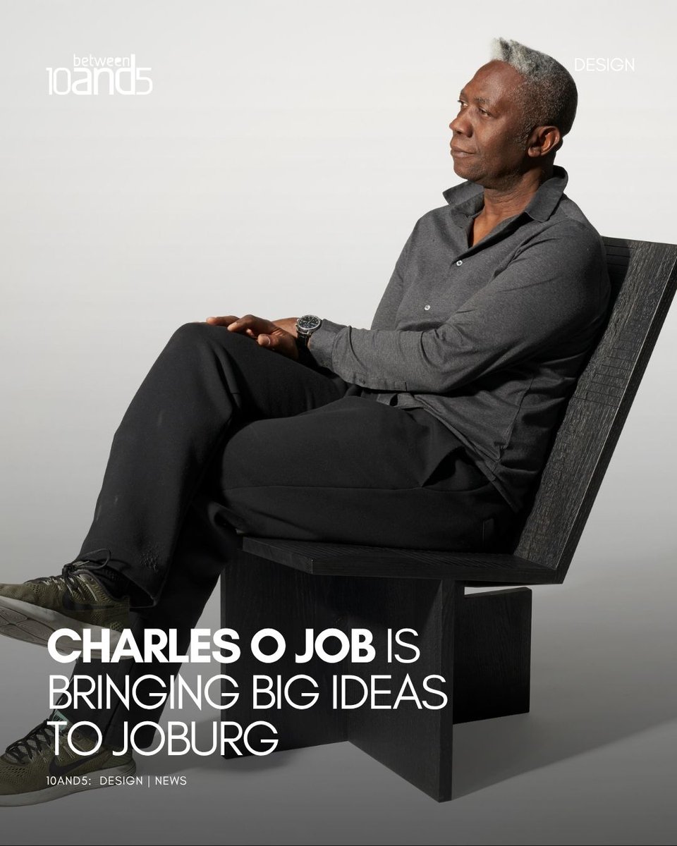 10and5's tweet image. Award-winning designer Charles O Job headlines #DecorexJoburg from 24–27 July. See his exclusive exhibition and catch his talk on Thurs 24 July at 2pm.
From Lagos to Zurich to Joburg, don’t miss this design icon in person.
#CharlesOJob #FutureTalks2025 #DesignMakesTheFuture