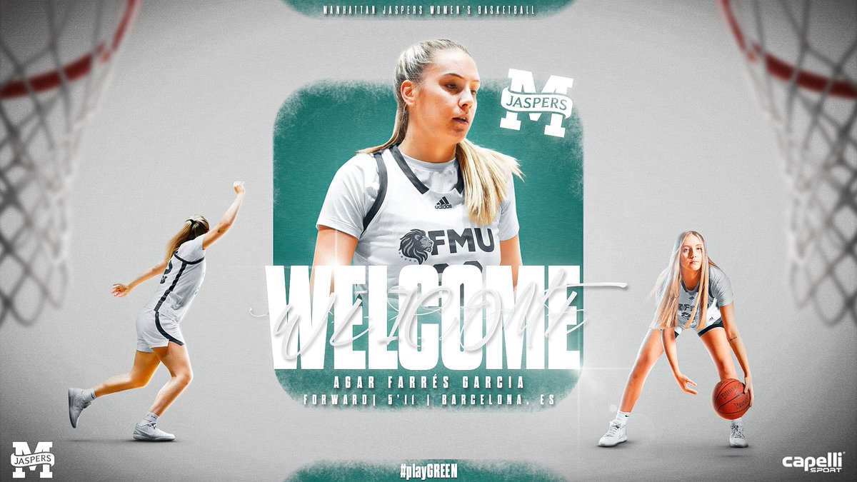 Manhattan_WBB's tweet image. ✍️: Last, but certainly not least... 🥁
Please welcome Agar Farrés Garcia to Riverdale ahead of the 2025-26 campaign ‼️
🔗: bit.ly/3ZVsCiT
#GoJaspers | #playGREEN 🟢⚪️