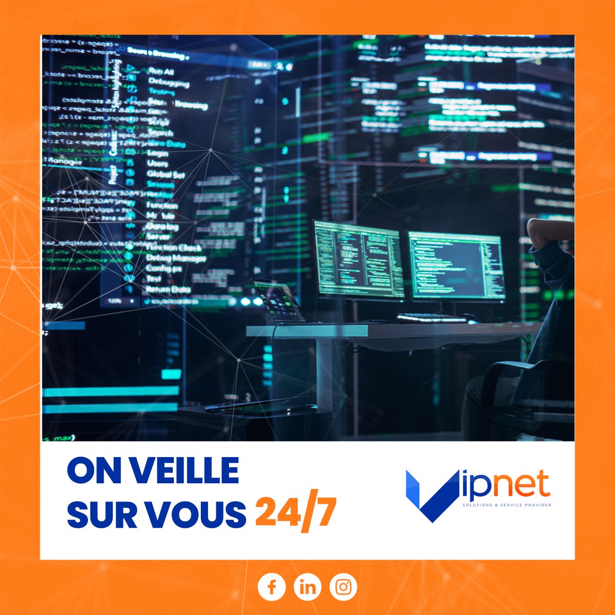 VIPNET_CI's tweet image. Notre Centre d’Opérations Réseau (NOC) veille 24h/24 pour vous offrir une connexion continue. Et notre service client, toujours là pour vous.
#SupportVIPNET