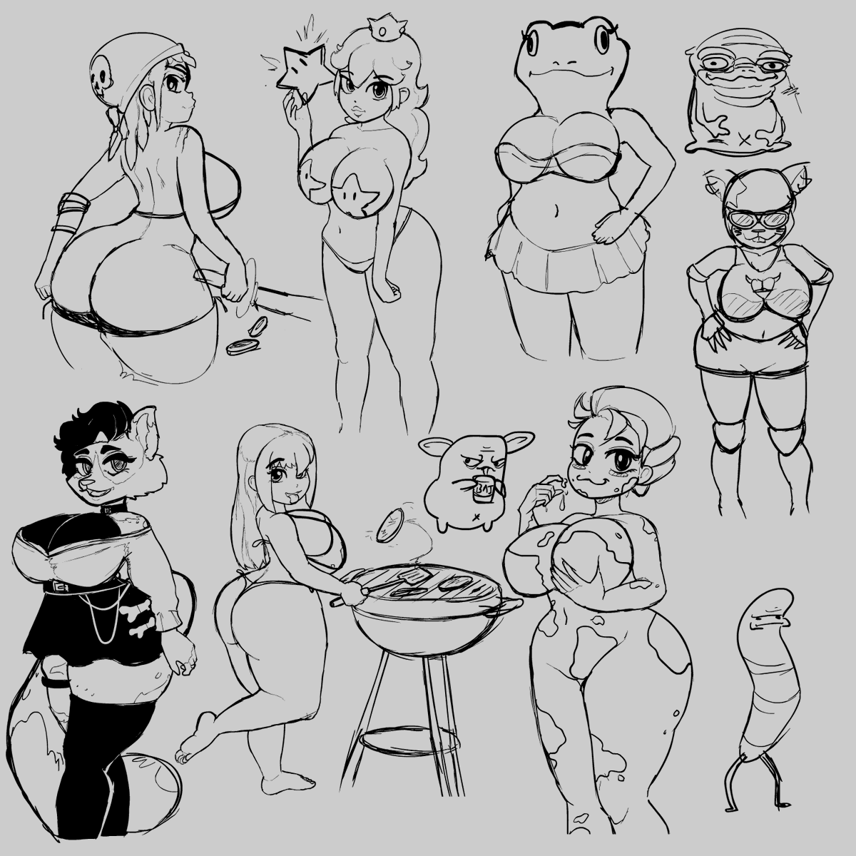 more doodles, you can join my discord and ask for doodles too! Every Tuesday I take requests and then share on Wednesdays.