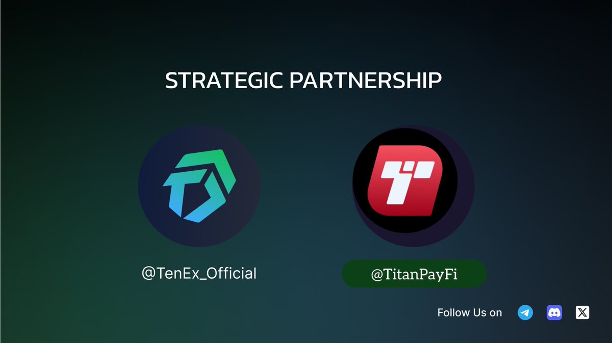 🚨 Partnership Announcement 🚨

We’re thrilled to announce our strategic partnership with <a href="/TitanPayFi/">Titan Pay</a> - an innovative crypto-to-fiat payment solution that’s transforming how users move funds across the globe. 🌍💳

With support in 210+ countries and deep integration with VISA &amp;