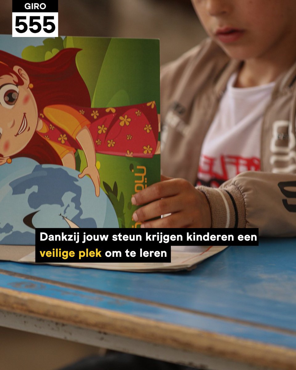 Dankzij de steun aan Giro555 hebben kinderen in het aardbevingsgebied tassen, boeken en andere schoolspullen gekregen. 🎒📖
Zo kunnen ze weer leren, spelen en gewoond kind zijn, ondanks alles wat ze hebben meegemaakt.

#Giro555 #onderwijs #Syrie