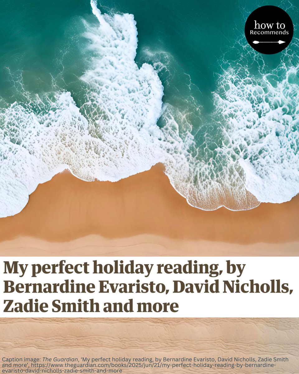 howtoacademy's tweet image. Looking for something to read in the summer lull? This week we're turning to the @guardian's list of holiday recs, curated by authors including Katherine Rundell, Mick Herron, @DalrympleWill, Zadie Smith, and @peterfrankopan.