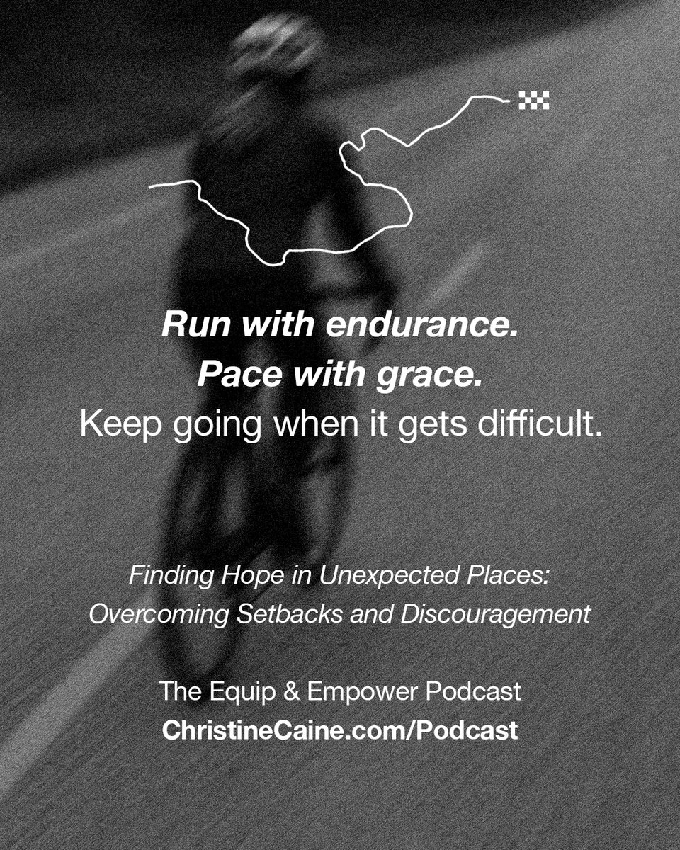 There’s a race marked out for YOU. We're diving into how to run your race with endurance, wisdom, and purpose. The goal? Not just to start—but to finish well.

Listen to the full sermon on Equip &amp; Empower, Episode 353: Finding Hope in Unexpected Places: Overcoming Setbacks and