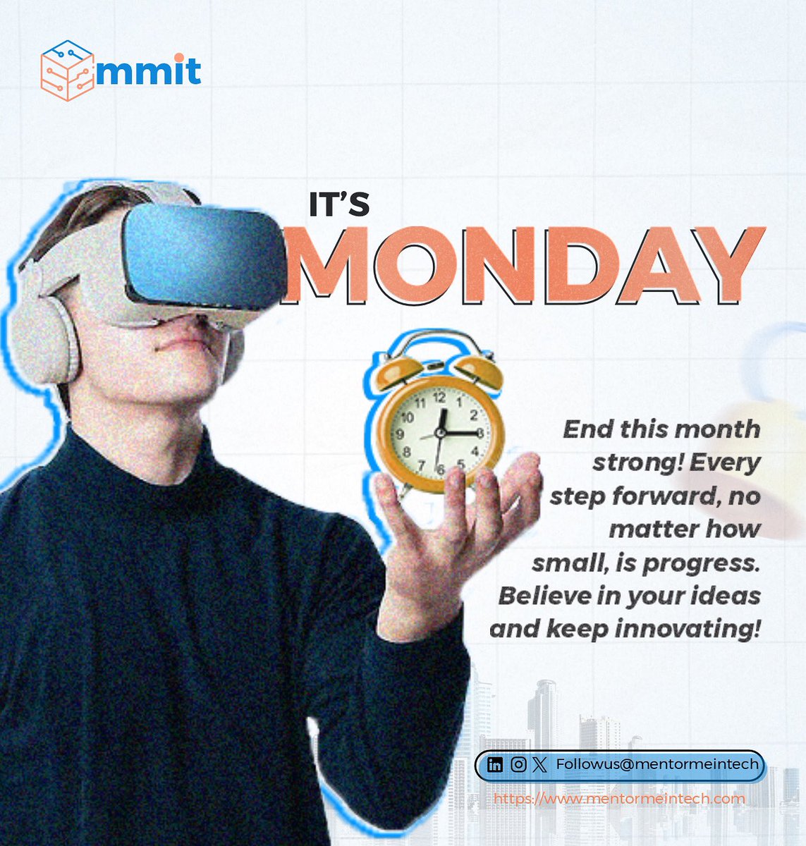 mentormeintech's tweet image. Monday Motivation for Tech Minds!

It&apos;s a new week and a chance to move the needle no matter how small the step.

Believe in your vision. Trust your process. 
Keep building.

Innovation doesn&apos;t wait. Neither should you.

You can do it!

#MentorMeInTech #MondayMotivation