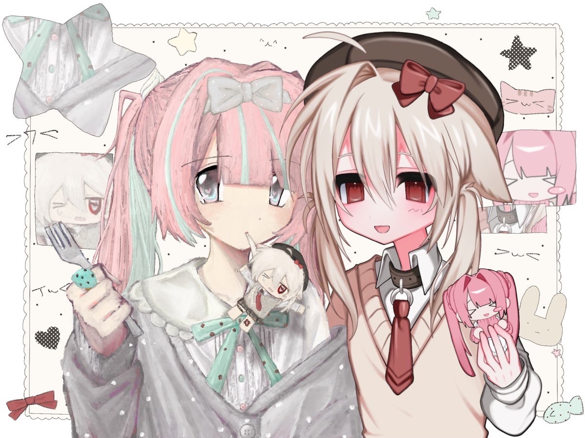 あいちゃん【<a href="/ainoirasutoaka/">あい</a>】と合作しました ! ! - ‧̫•́ ❤︎
萌えが詰まっててちょ～ぜつかわいいのでみんな見て～ ! ! ♬