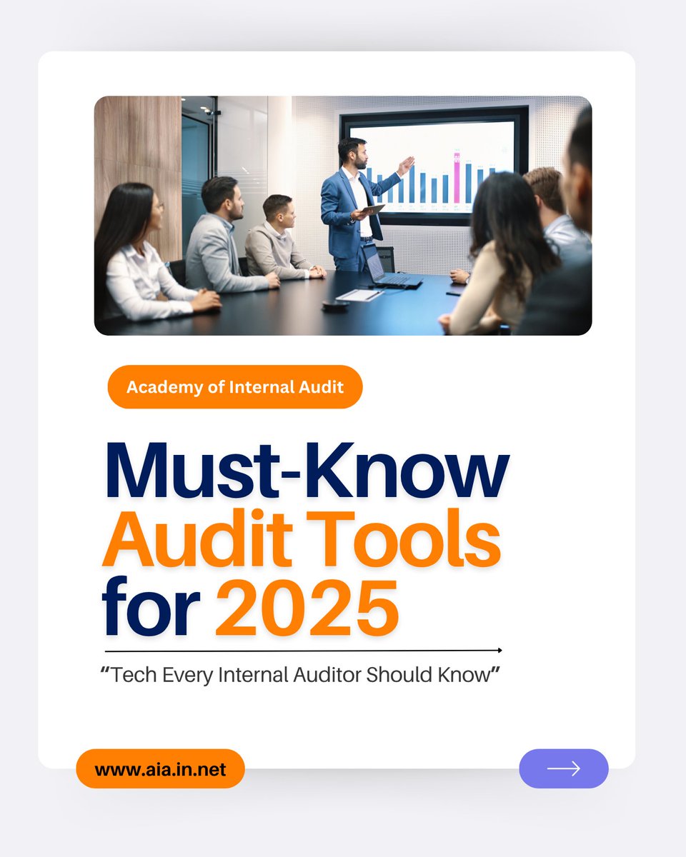 AcademyAudit's tweet image. The future of internal audit is all about mastering the tech that turns data into insights. because in today&apos;s digital world, tools are the most in-demand skill by top recruiters.

🔗 Get hands-on experience in CFE in just 30 Days with AIA.

#AuditTechnology #CIAIndia #big4 #AIA
