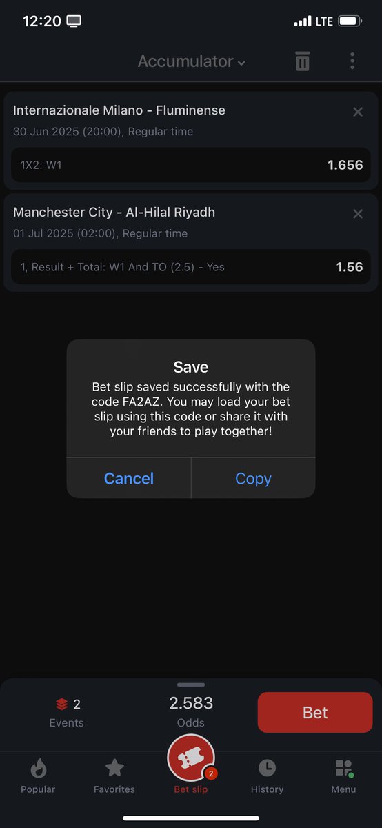 Kumbablood's tweet image. FA2AZ - 2.5 odds megapari 

Create account 3000001.timetoplayandwin.top
Promocode: kumbablood 

Goodluck