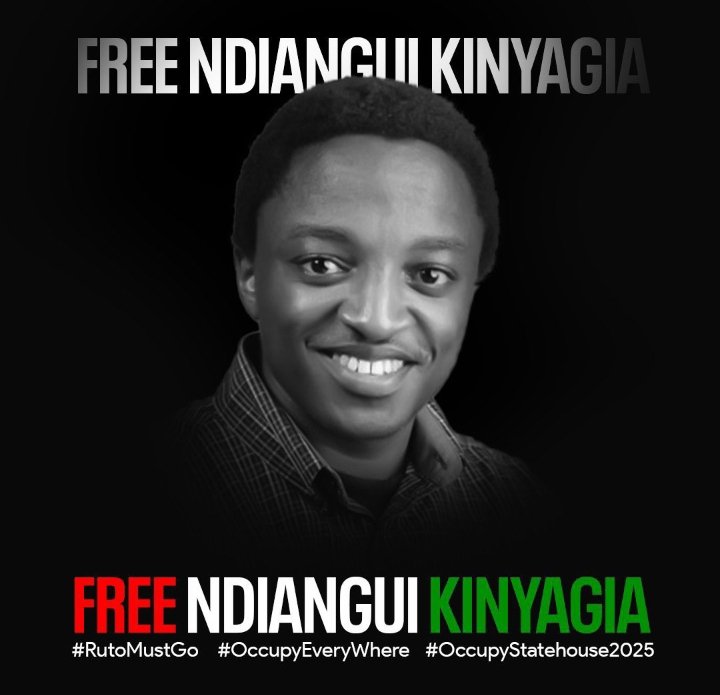 Ndiangui O'clock 

Reply to this post with the #FreeNdianguiKinyagia #RutoMustGoNow
