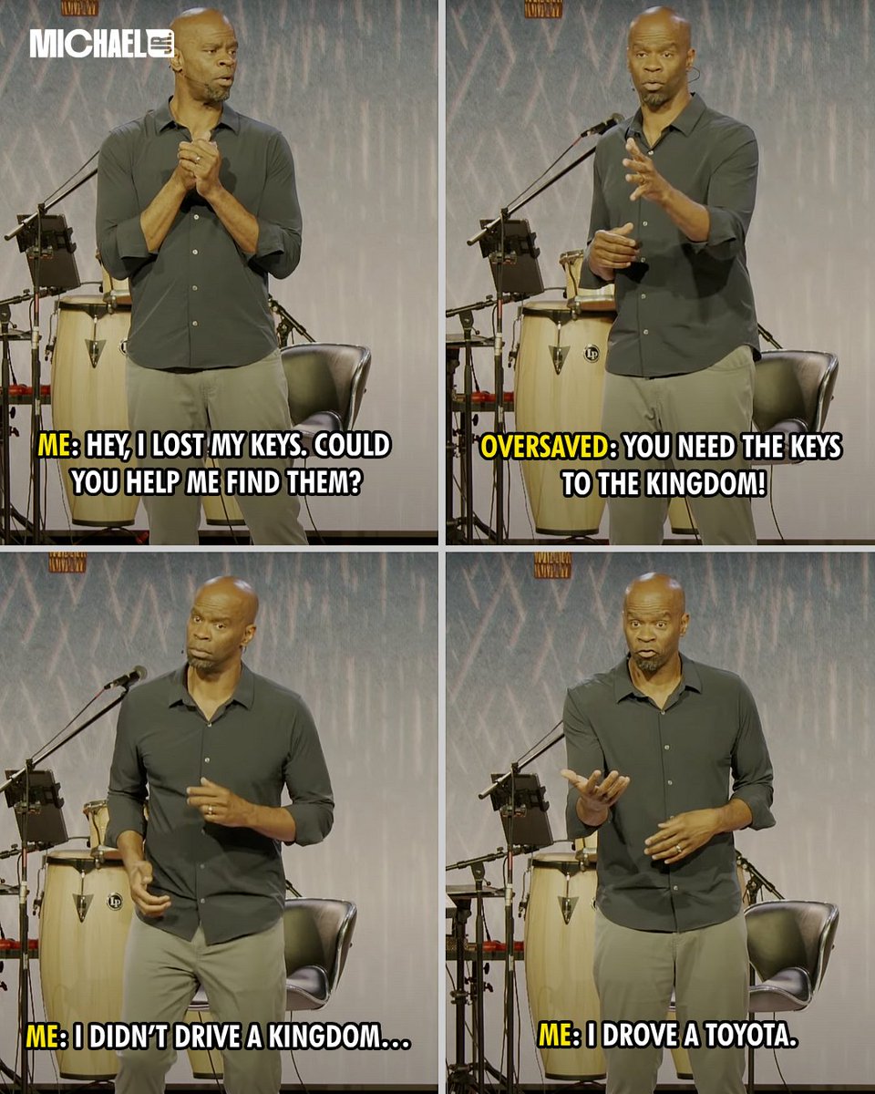 Michaeljrcomedy's tweet photo. Can you think of one or two people who are like this? #oversaved https://t.co/g0HUVsBUzU