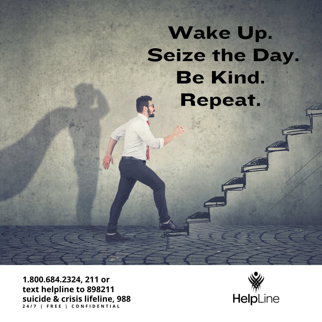 It's Monday, you got this and if you need a little help or just a hello, HelpLine is here to listen 💚