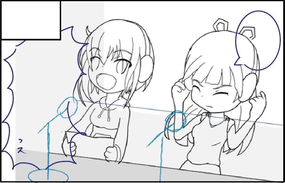 卓と壁の描き方がわからなくなって、一旦棚入れサークルカットです #今月描いた絵を晒す