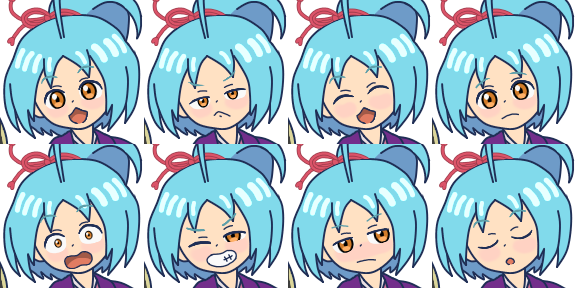 nthn_vocakong2's tweet image. #今月描いた絵を晒そう 
ツクール制作の為に東北ずん子関連のキャラを描いてました。
暫くはオリキャラ描けないし音声合成キャラ240キャラも描く道のりは長い…