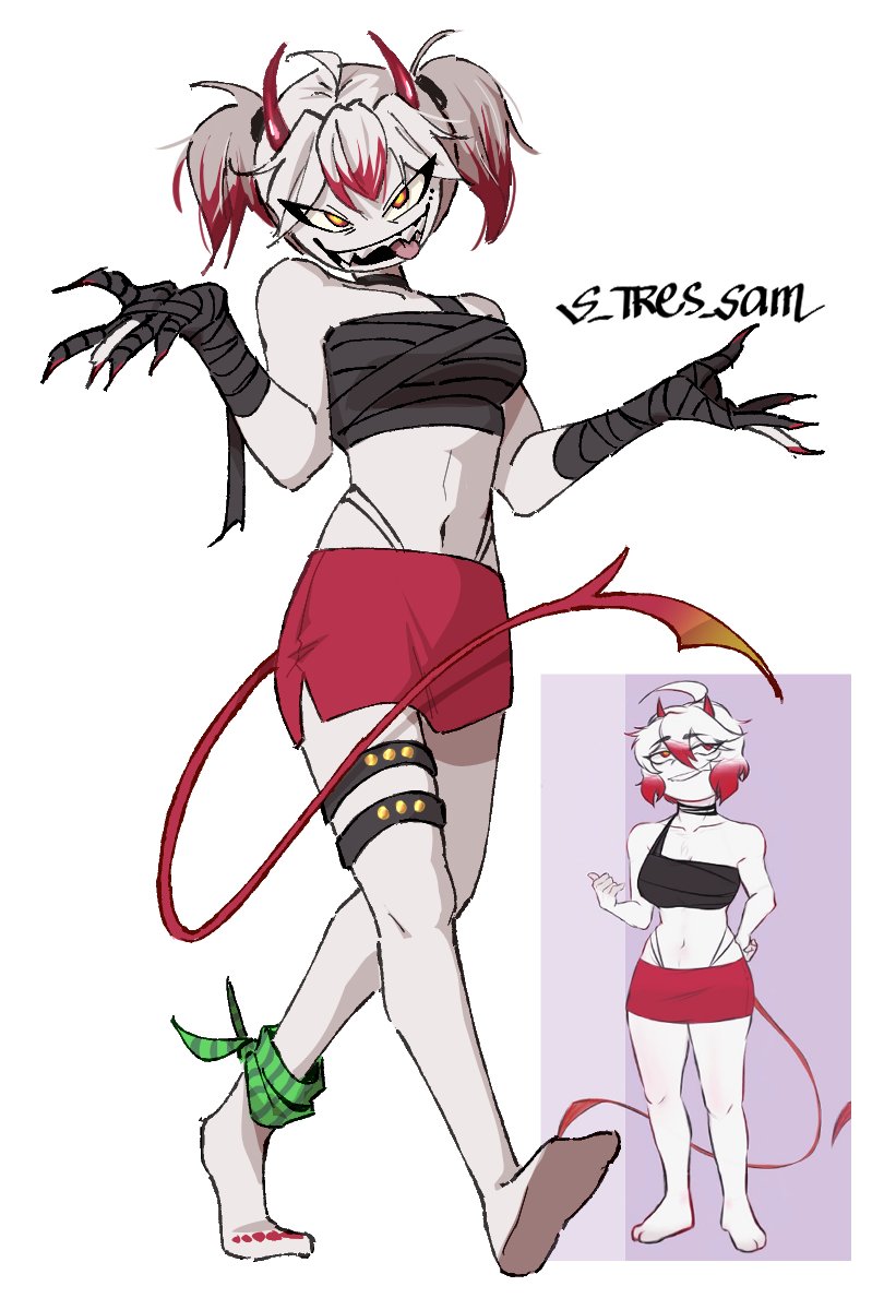 S_TRES_SAM's tweet photo. Oh you little devill~ 😈 rawrr

Character belongs to @Solarlazy https://t.co/6aKOhHkxxg