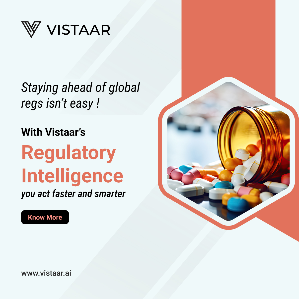 vistaarai's tweet image. 💊 Filing in US, EU, APAC, or LATAM?
Vistaar’s Regulatory Intelligence delivers real-time updates, policy tracking &amp;amp; country-specific insights to keep your pharma team compliant &amp;amp; ahead.
👉 vistaar.ai/pharma-biotech…
#RegulatoryIntelligence #Pharma