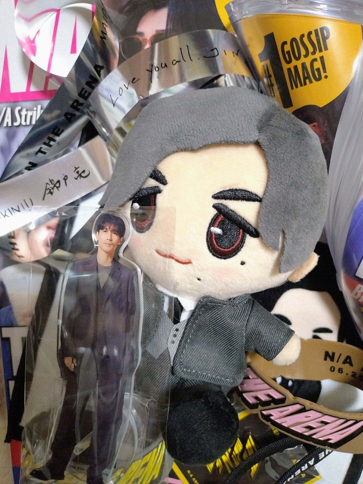 N/A LIVE 2025 赤西仁・錦戸亮　ぬいぐるみ+ハンサムバッチ N/A LIVE 2025 THE MEN IN THE ARENA グッズ 赤西仁 錦戸亮