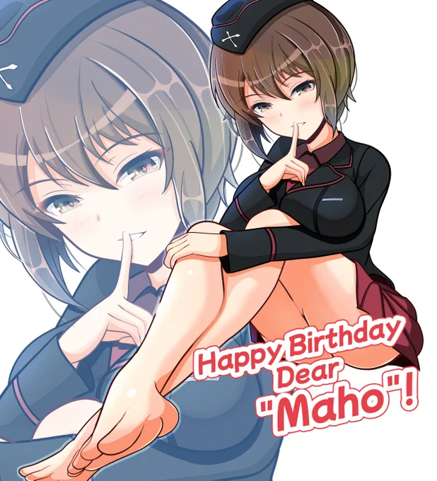 まほさんお祝絵できたのでまずは過去絵でお祝いです(⁠*⁠'⁠ω⁠`⁠*⁠) #西住まほ生誕祭2025